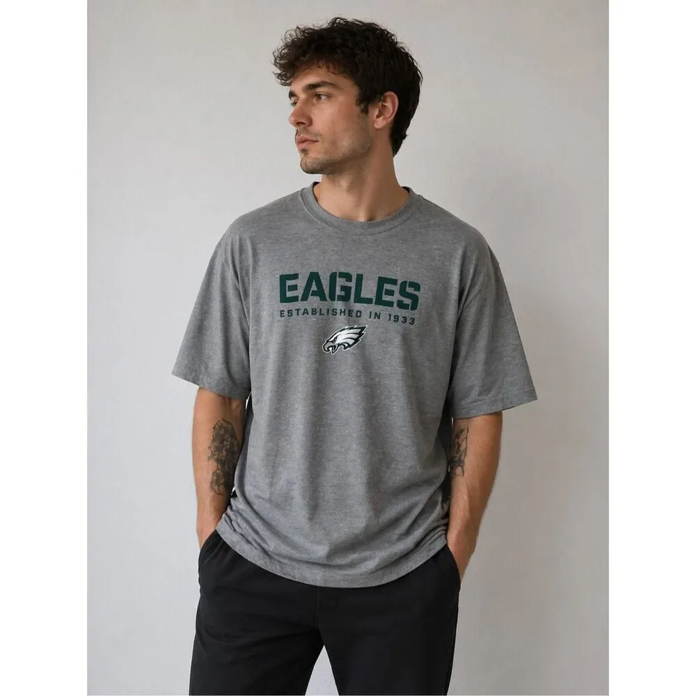 Nike Philadelphia Eagles NFL Gray Training T-Shirt Men’s Size XL Cotton Blend
